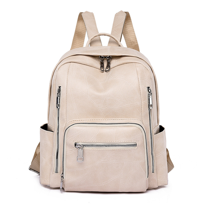 Leather Work Womens Backpack - حقيبة ظهر نسائية من الجلد الصناعي