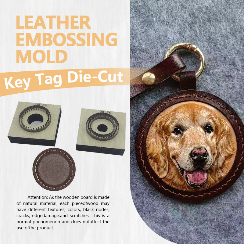 Leatherwork Products - قالب قطع مفاتيح جلدية، سهل الاستخدام،