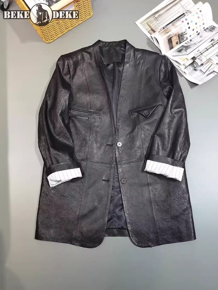 Leather Work Jacket Women'S - خمر مكتب السيدات الخريف العمل سليم
