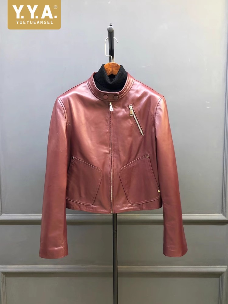 Leather Work Jacket Women'S - جاكيت نسائي جديد لفصلي الربيع والخريف
