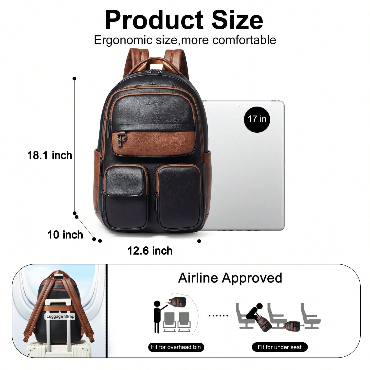 حقيبة ظهر من الجلد النباتي من  - مراجعة Leather Work Womens Backpack وسعره