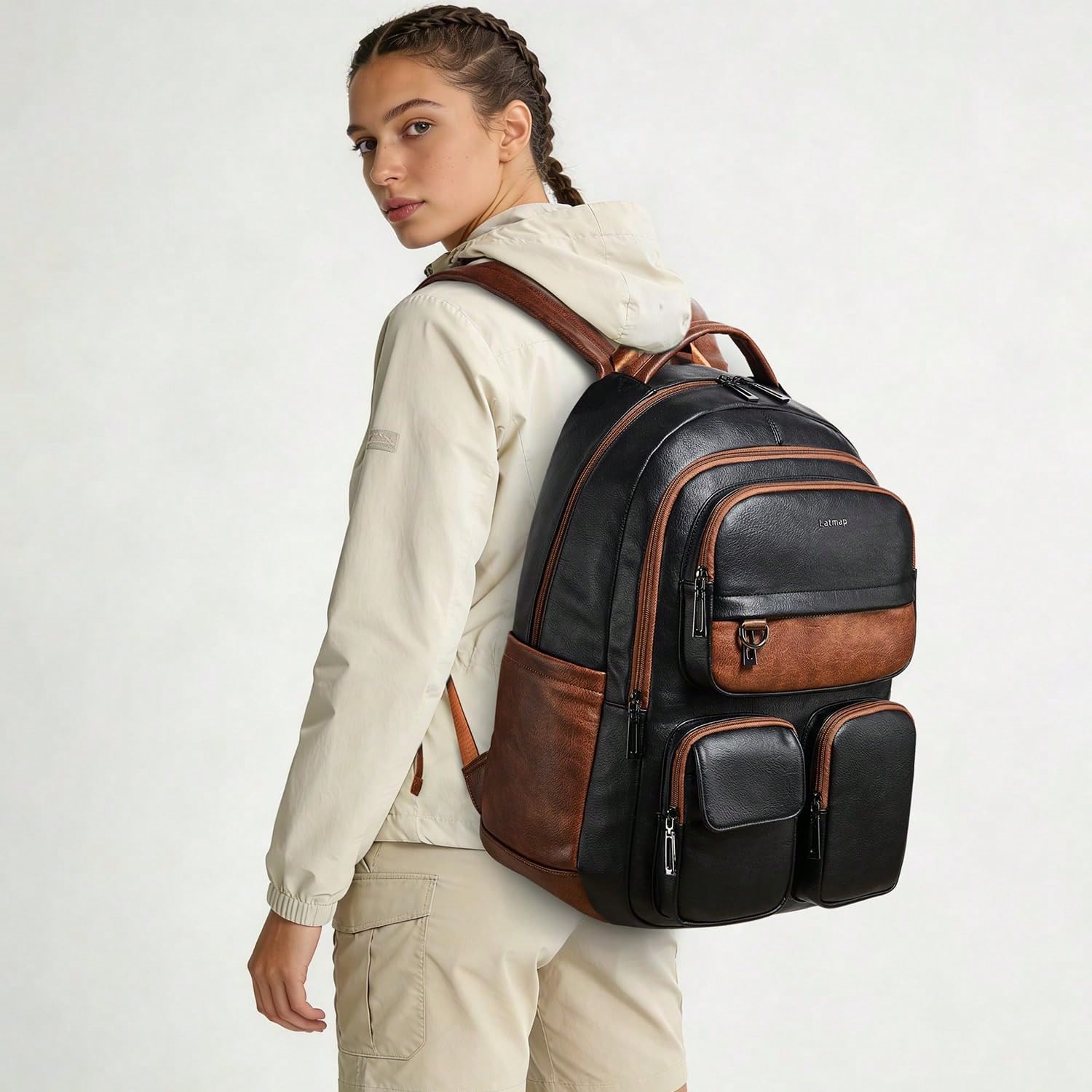 حقيبة ظهر من الجلد النباتي من  - مراجعة Leather Work Womens Backpack وسعره