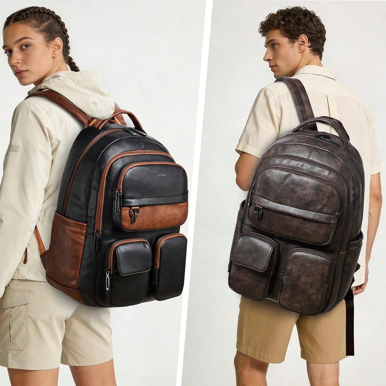 حقيبة ظهر من الجلد النباتي من  - مراجعة Leather Work Womens Backpack وسعره