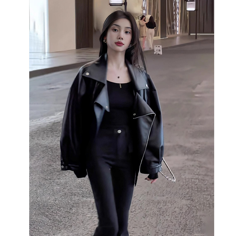 معاطف نسائية من الجلد الصناعي، - مراجعة Leather Work Jacket Women'S وسعره