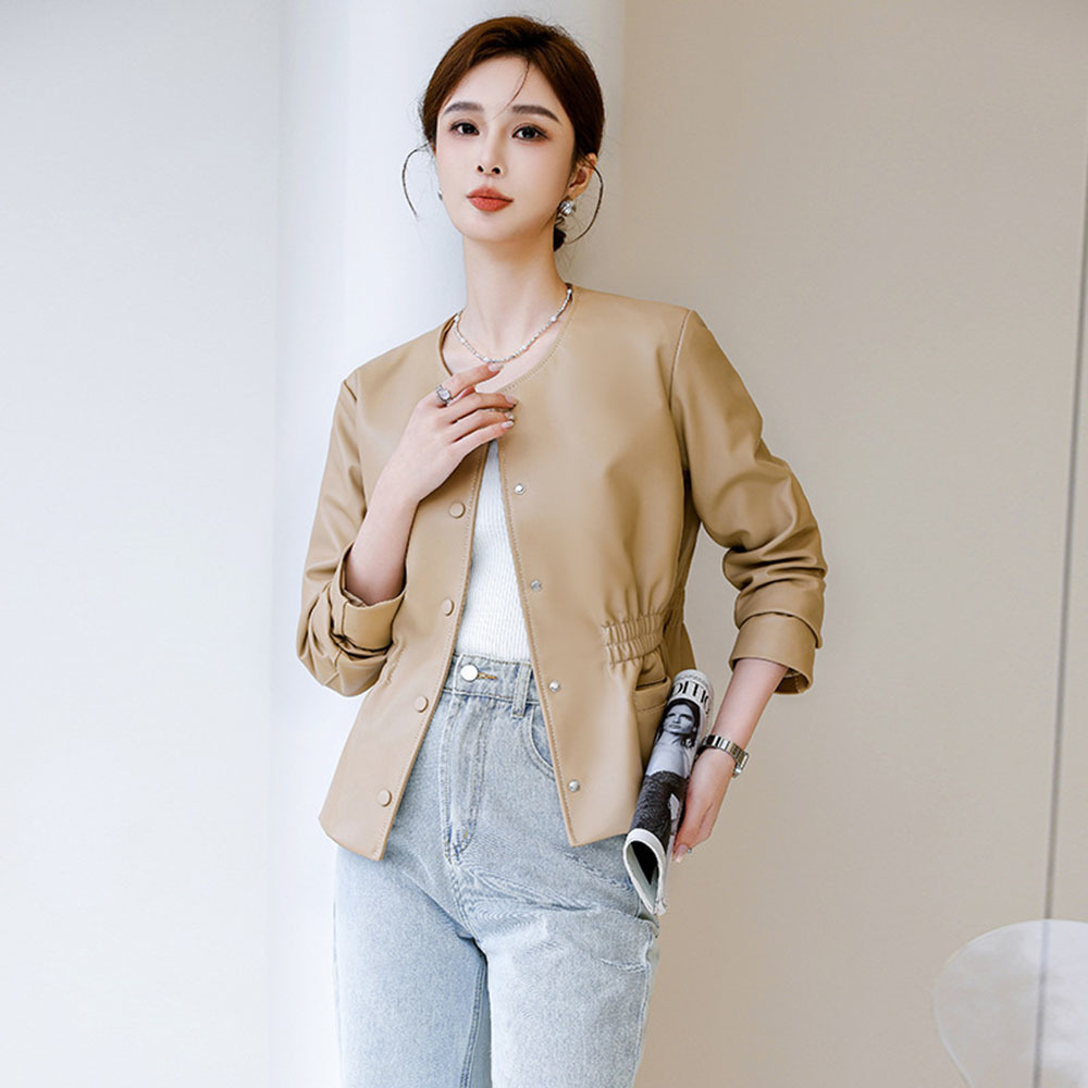 مكتب فو سترة جلدية النساء ربيع - مراجعة Leather Work Jacket Women'S وسعره