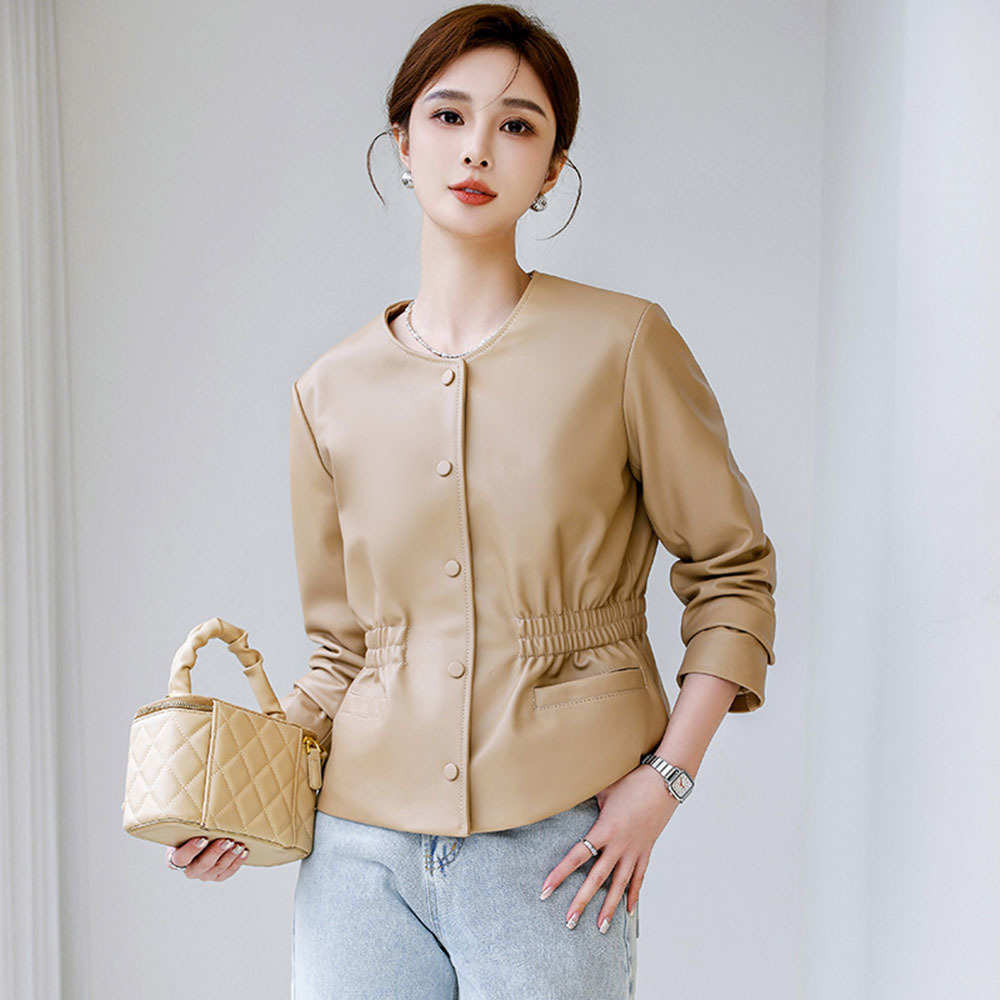 مكتب فو سترة جلدية النساء ربيع - مراجعة Leather Work Jacket Women'S وسعره
