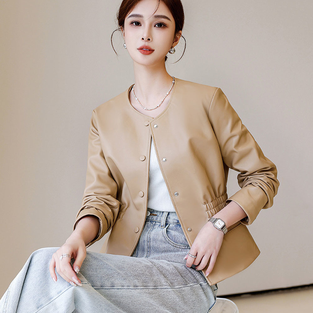 مكتب فو سترة جلدية النساء ربيع - مراجعة Leather Work Jacket Women'S وسعره