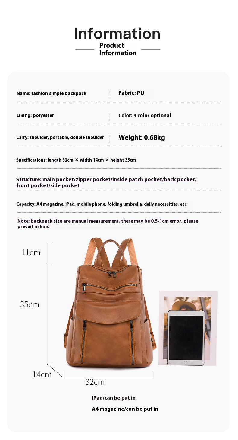 وصول جديد جلدية محمول بو حقيبة - مراجعة Leather Work Womens Backpack وسعره