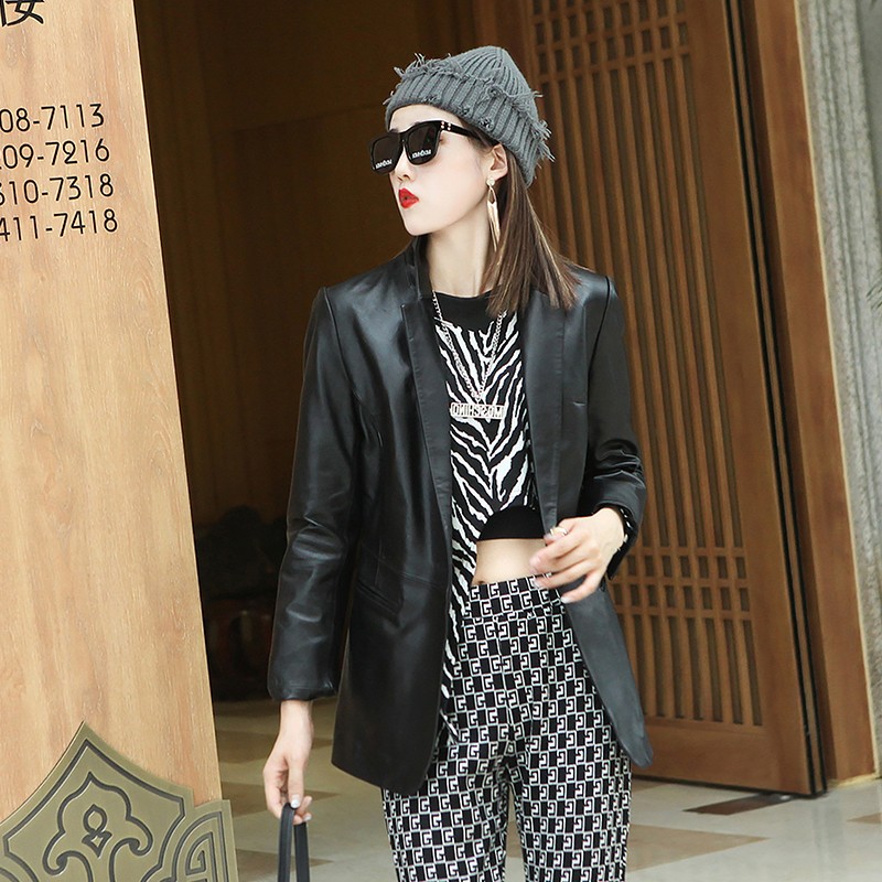 سترة نسائية أنيقة للخريف من جل - مراجعة Leather Work Jacket Women'S وسعره