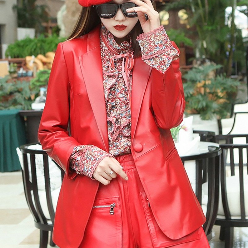 سترة نسائية أنيقة للخريف من جل - مراجعة Leather Work Jacket Women'S وسعره