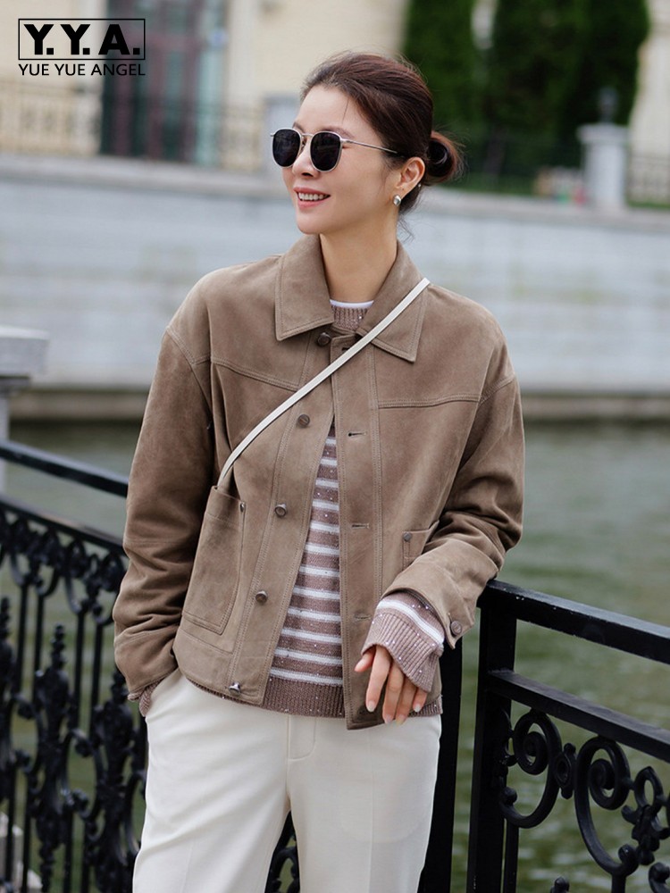 جاكيت نسائي عالي الجودة من الج - مراجعة Leather Work Jacket Women'S وسعره