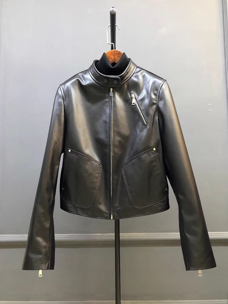 جاكيت نسائي جديد لفصلي الربيع  - مراجعة Leather Work Jacket Women'S وسعره