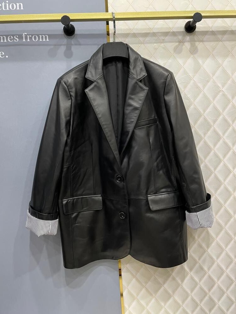 سترة نسائية من جلد الغنم الأصل - مراجعة Leather Work Jacket Women'S وسعره