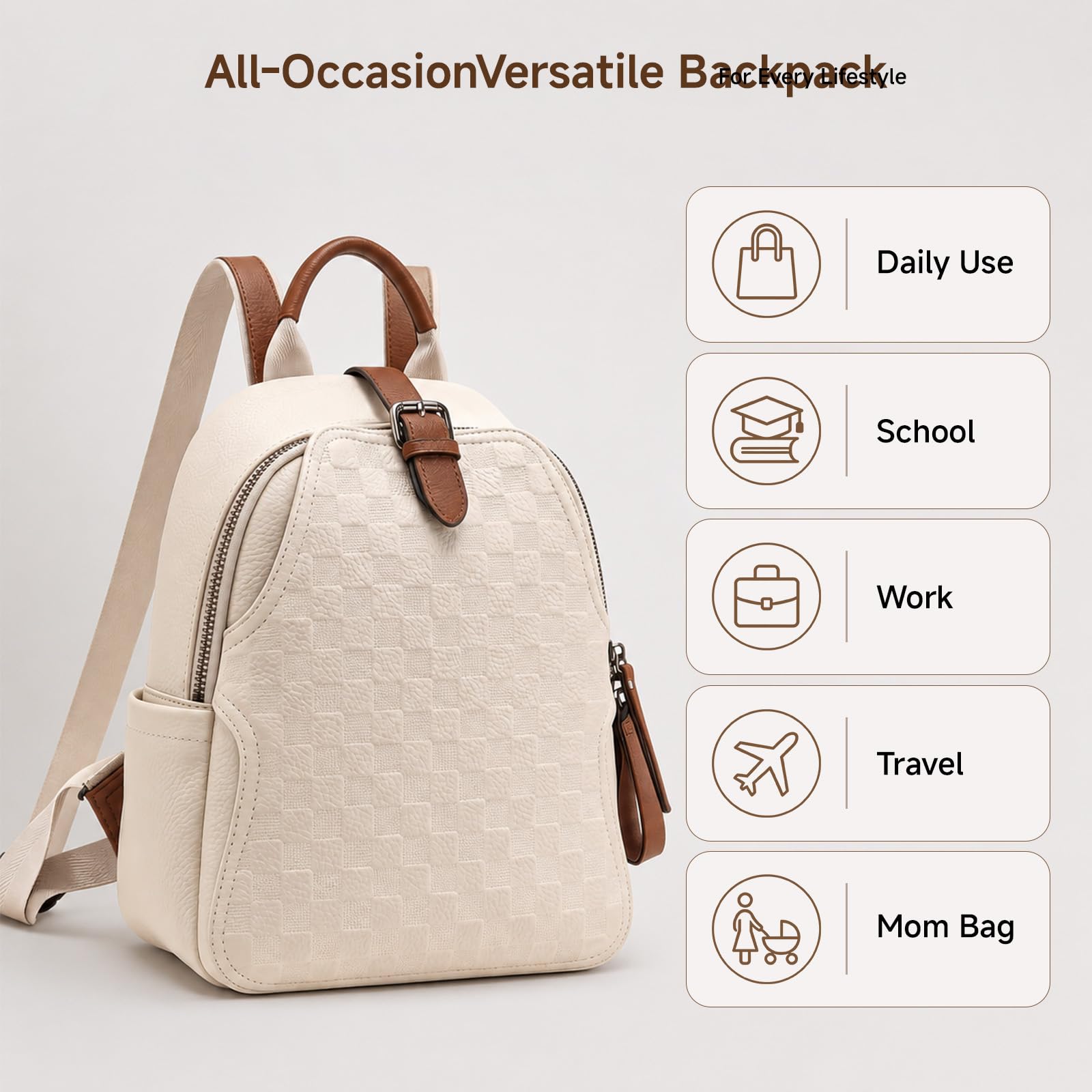 حقيبة ظهر نسائية من الجلد الصن - مراجعة Leather Work Womens Backpack وسعره
