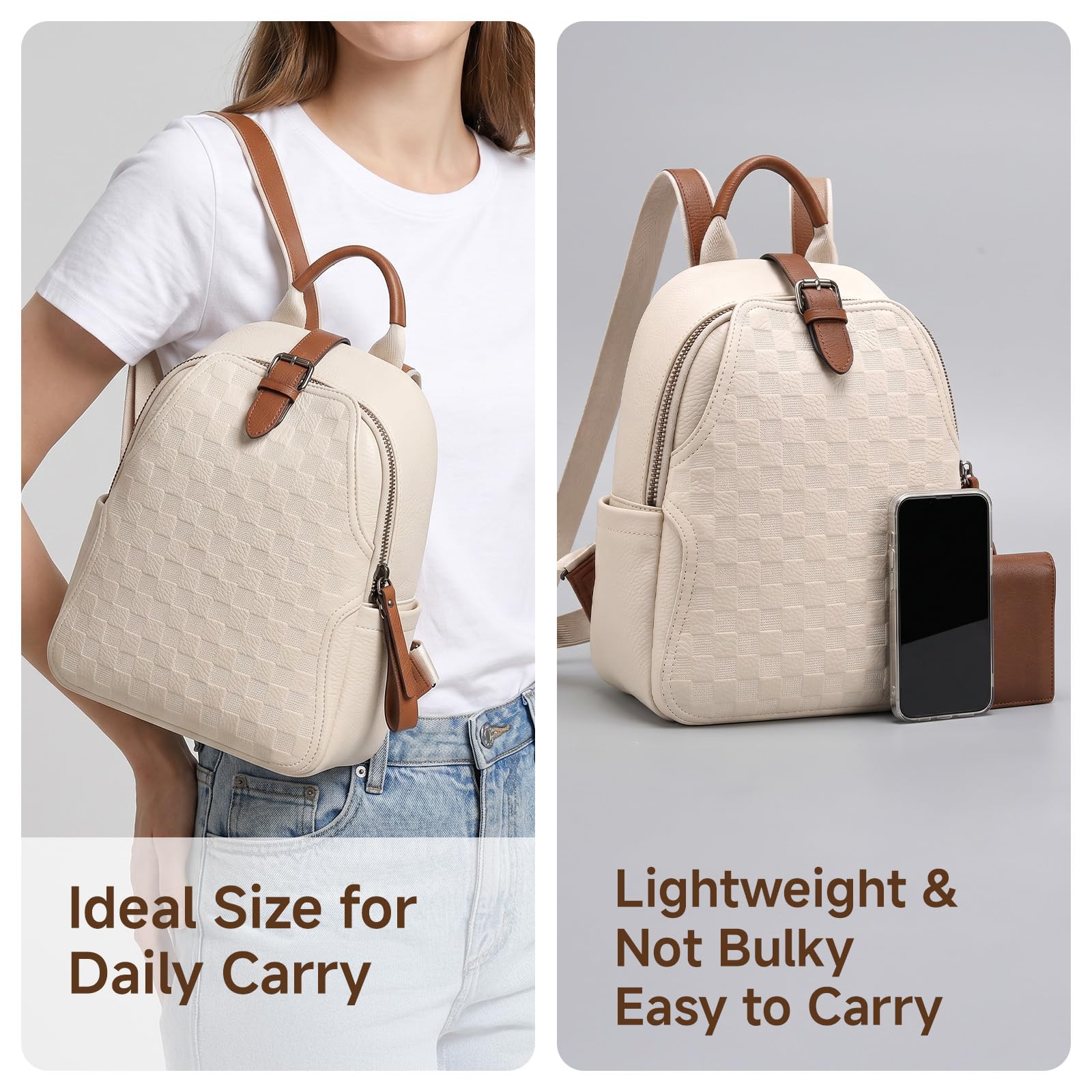 حقيبة ظهر نسائية من الجلد الصن - مراجعة Leather Work Womens Backpack وسعره