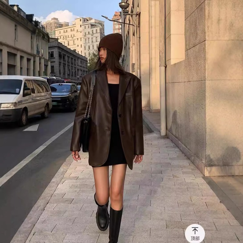سترة رجال الأعمال من جلد البول - مراجعة Leather Work Jacket Women'S وسعره