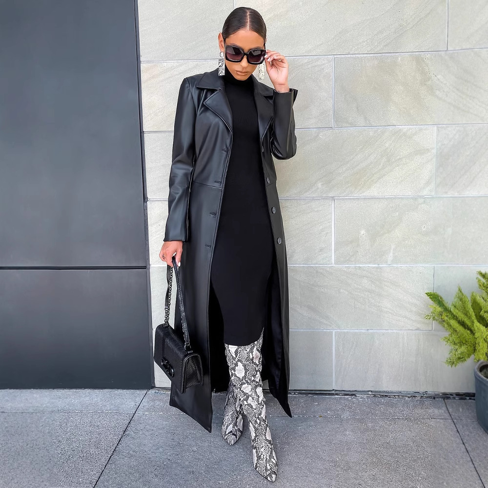 معاطف نسائية طويلة من الجلد ال - مراجعة Leather Work Jacket Women'S وسعره