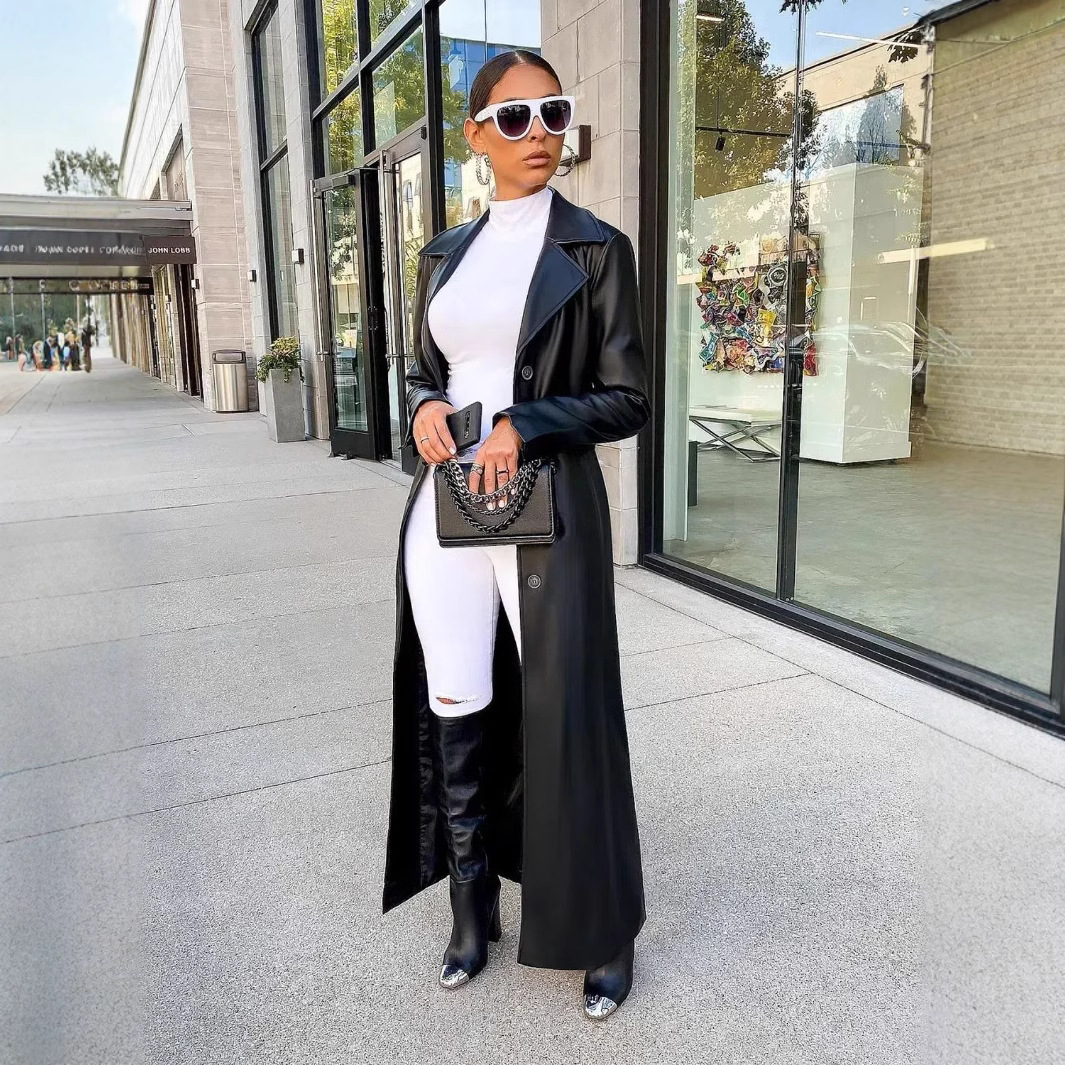 معاطف نسائية طويلة من الجلد ال - مراجعة Leather Work Jacket Women'S وسعره