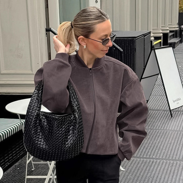 معاطف وسترات نسائية من الفرو ا - مراجعة Leather Work Jacket Women'S وسعره