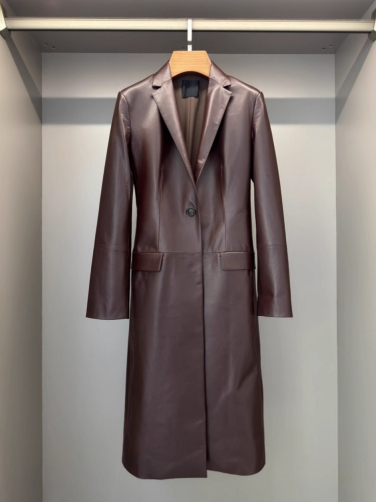 سترة نسائية إيطالية طويلة من ج - مراجعة Leather Work Jacket Women'S وسعره