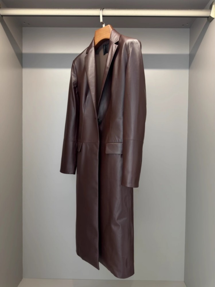 سترة نسائية إيطالية طويلة من ج - مراجعة Leather Work Jacket Women'S وسعره