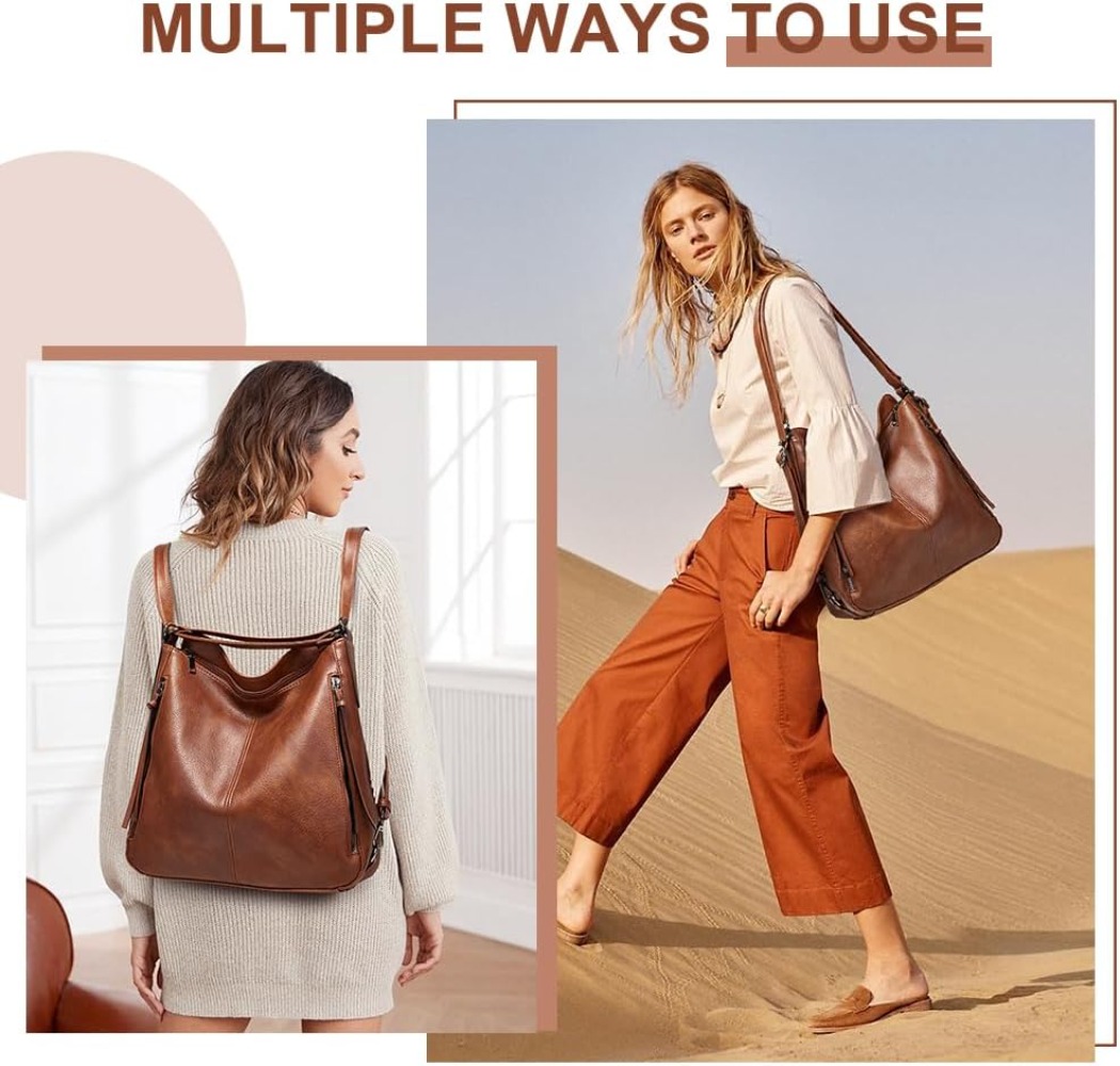 حقيبة يد نسائية فاخرة من الجلد - مراجعة Leather Work Womens Backpack وسعره