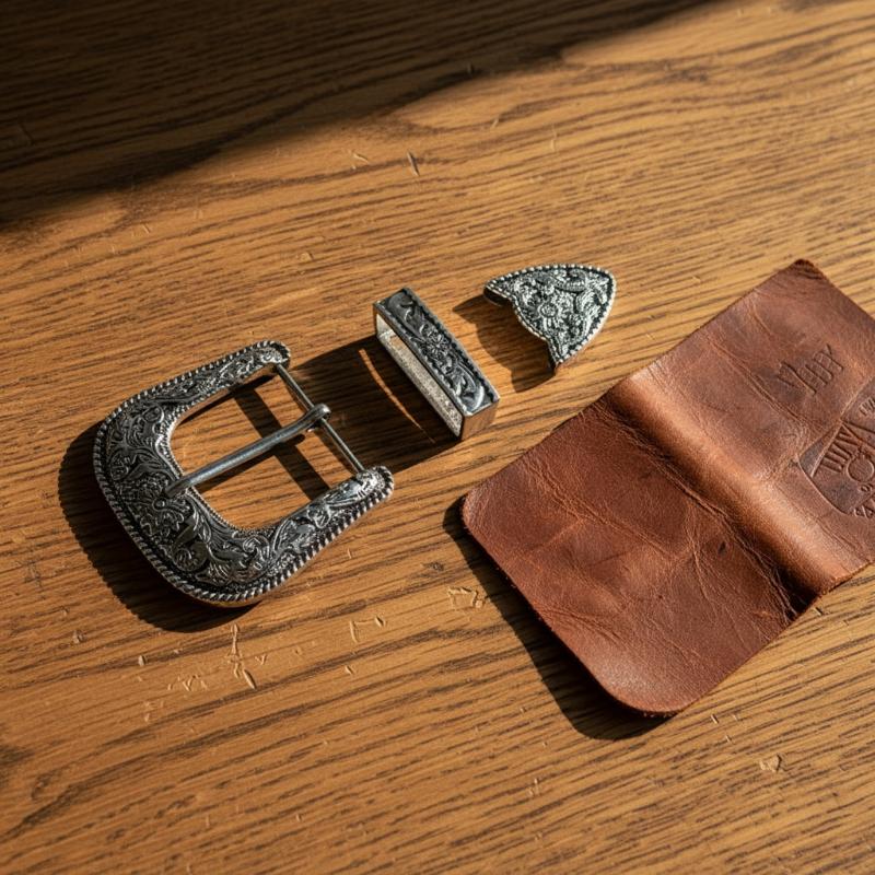 طقم مشبك حزام من ثلاث قطع بتصم - مراجعة Belt Buckle Blank وسعره
